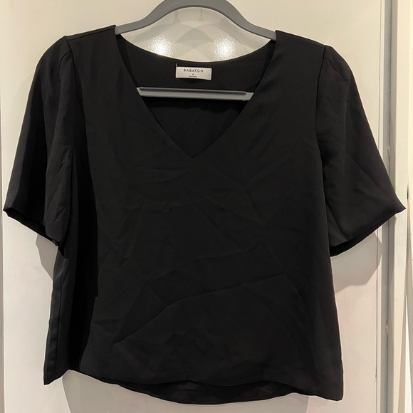 Aritzia Babaton Loose Fit V Neck - Picture 1 of 3